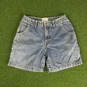 Vintage Y2K Carolina Blues Medium Wash Carpenter Shorts Sz 6
